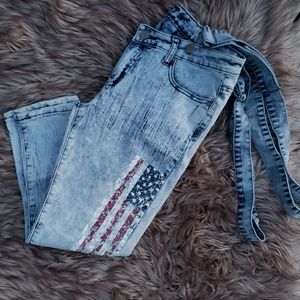 Denim with Suspenders